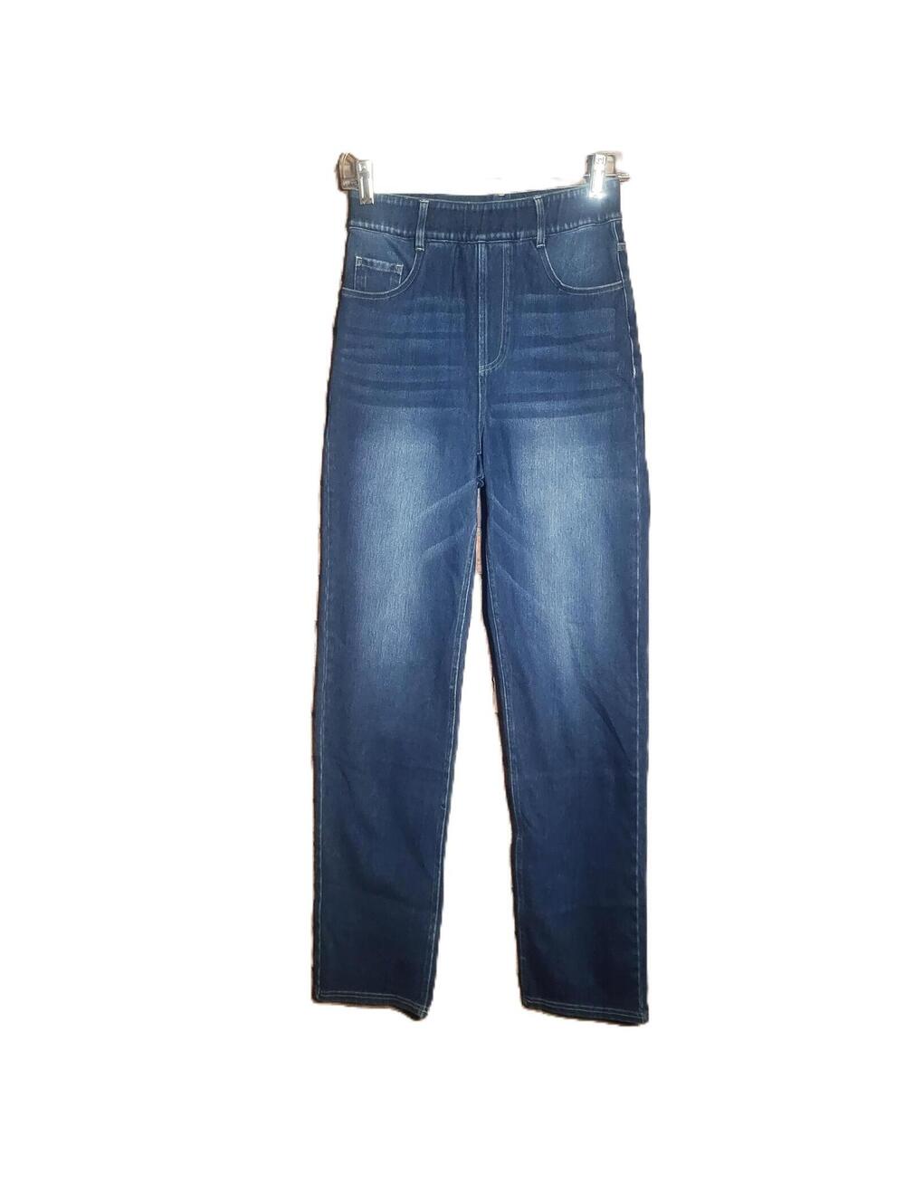 Halara Flex™ High Waisted Pockets Straight Leg Med-Wash NWT Jeans Jegging - Sz M